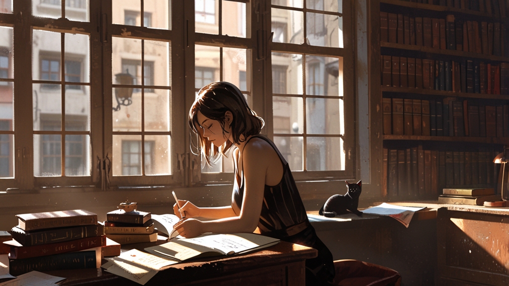 Cut scene theme — sample journal illustration