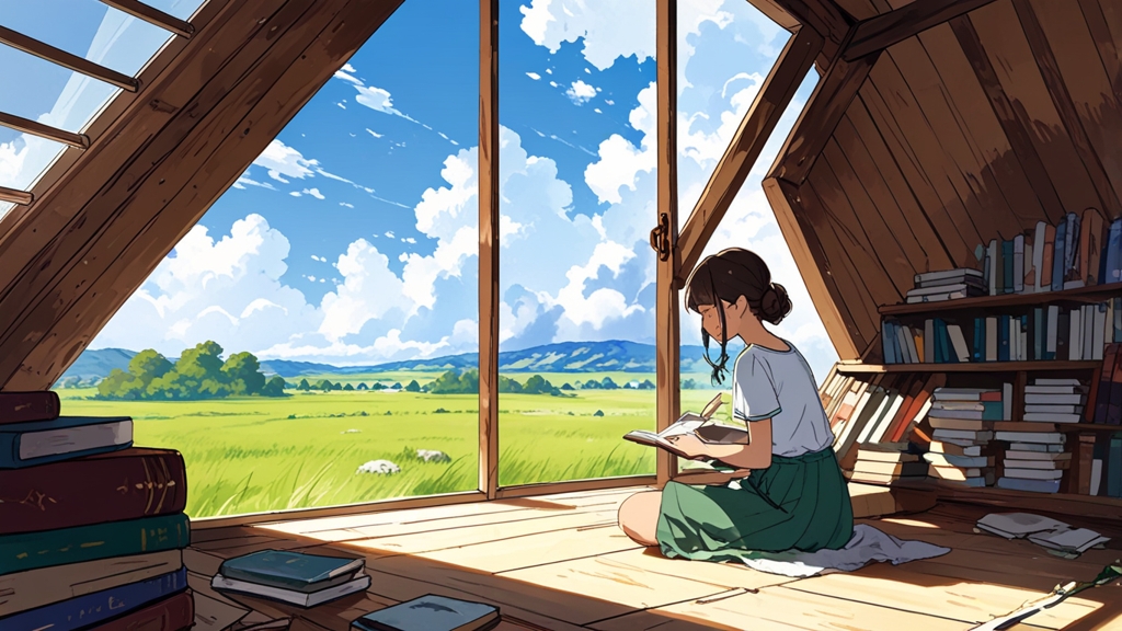 Anime theme — sample journal illustration