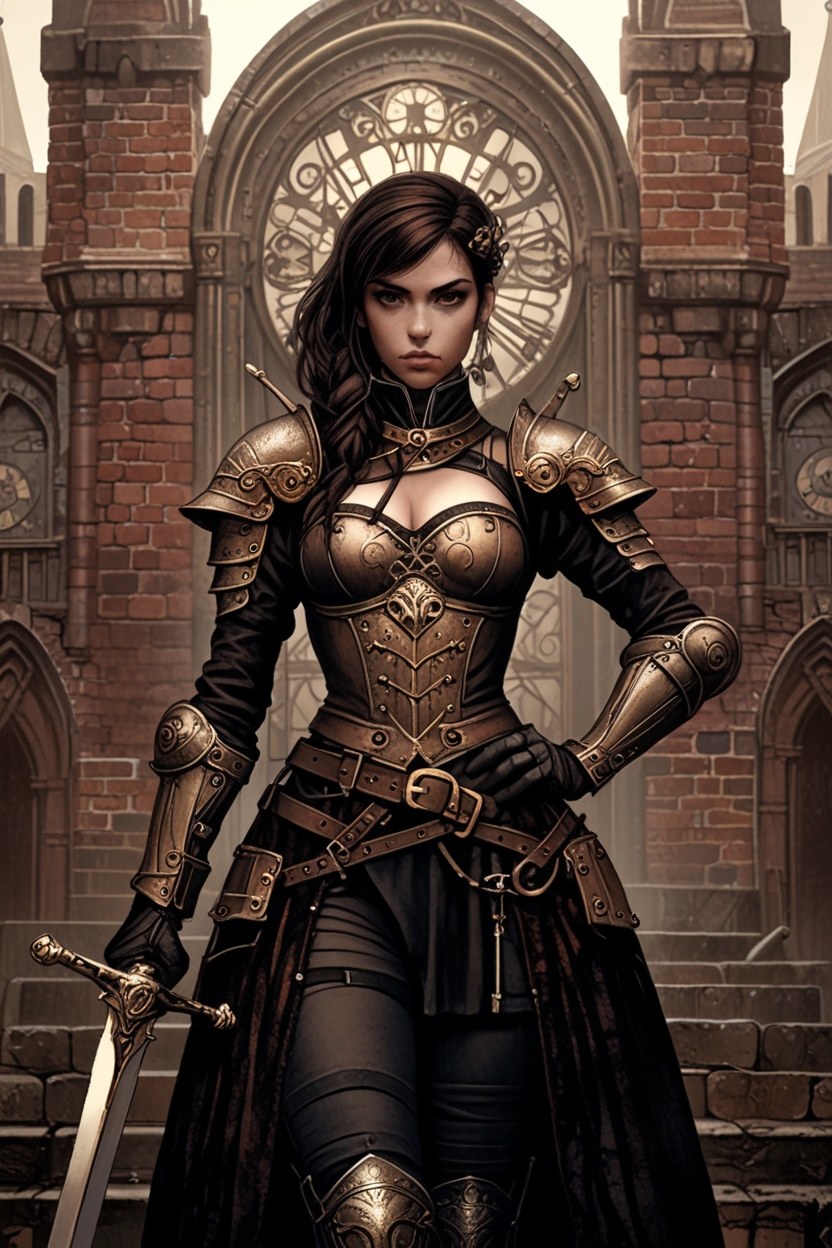 a protective armour clad warrior