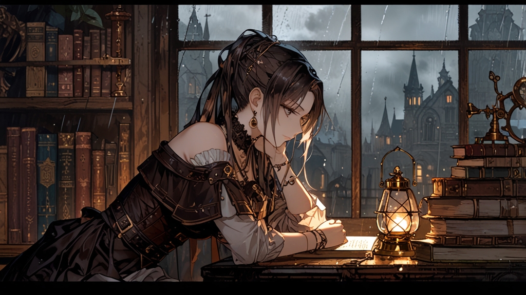 Gothica theme — sample journal illustration