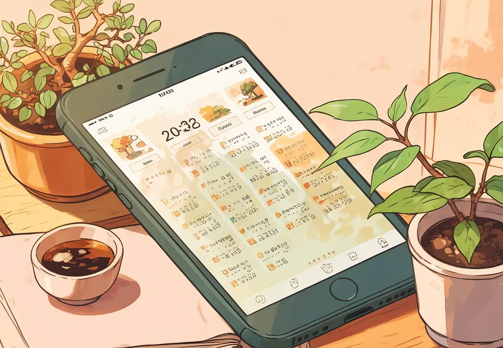 The Omonoki app on a phone, showing an incoming journal call