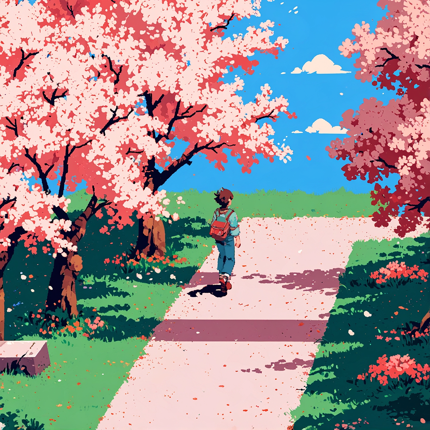 Pixel 16-bit theme — sample journal illustration